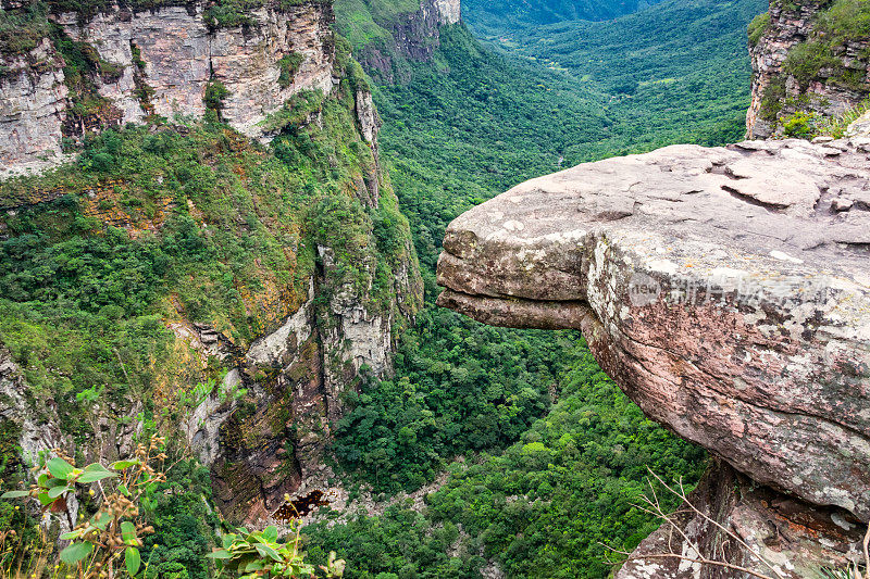 巴西Chapada Diamantina国家公园的峡谷